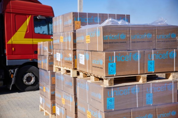 UNICEF delivers life-saving supplies to Odesa, Ukraine