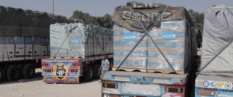 Gaza : arrivée des premières livraisons vitales pour les enfants